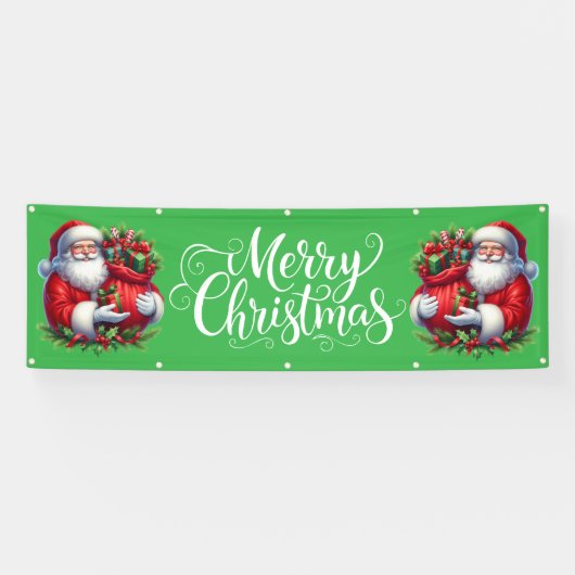 Indoor Outdoor Custom Banner-Merry Christmas Spandoek (Horizontaal)