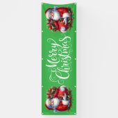 Indoor Outdoor Custom Banner-Merry Christmas Spandoek (Verticaal)