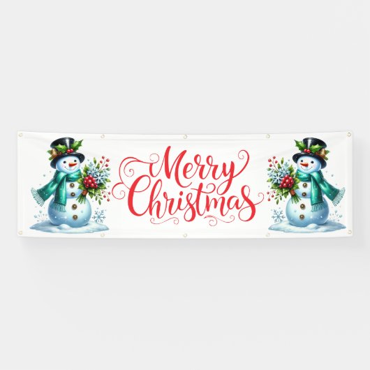 Indoor Outdoor Custom Banner-Merry Christmas Spandoek (Horizontaal)