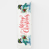 Indoor Outdoor Custom Banner-Merry Christmas Spandoek (Verticaal)
