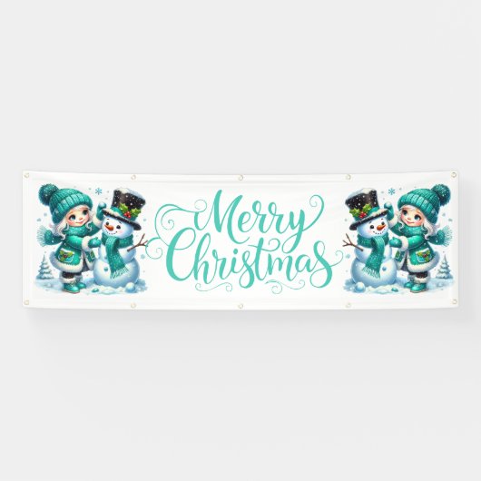Indoor Outdoor Custom Banner-Merry Christmas Spandoek (Horizontaal)