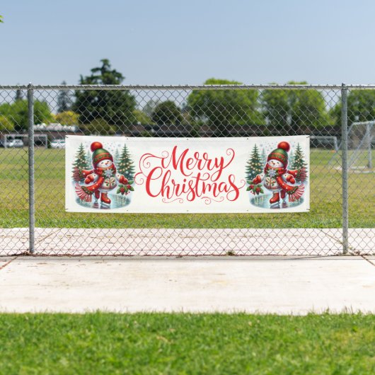 Indoor Outdoor Custom Banner-Merry Christmas Spandoek (Insitu)