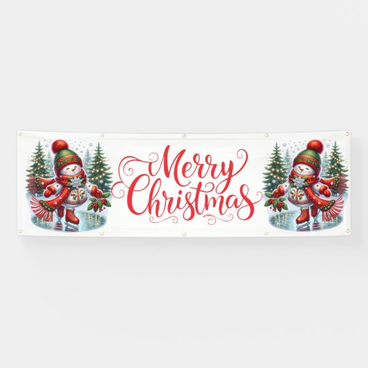 Indoor Outdoor Custom Banner-Merry Christmas Spandoek (Horizontaal)