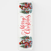 Indoor Outdoor Custom Banner-Merry Christmas Spandoek (Verticaal)