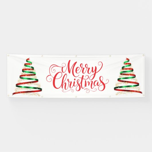 Indoor Outdoor Custom Banner-Merry Christmas Spandoek (Horizontaal)