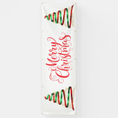 Indoor Outdoor Custom Banner-Merry Christmas Spandoek (Verticaal)