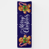 Indoor Outdoor Custom Banner-Merry Christmas Spandoek (Verticaal)