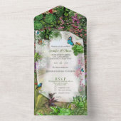 Indoor, Outdoor Nature in Bloom All In One Uitnodiging (Binnen)