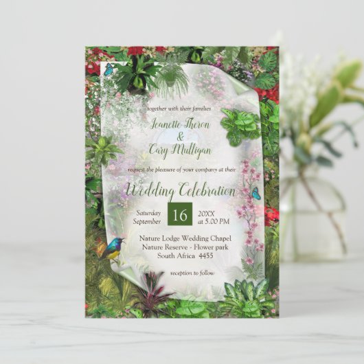 Indoor, Outdoor Nature in Bloom Kaart (Staand voorkant)