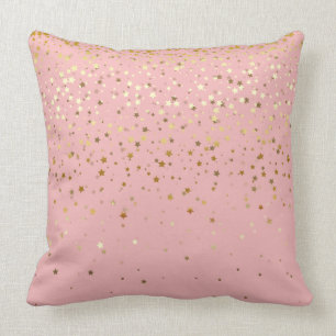 Indoor Petite Golden Stars Square Pillow-Carnance Kussen