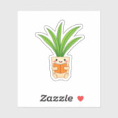 Indoor plant, planten, indoor, pot, bladeren, groe sticker (Vel)