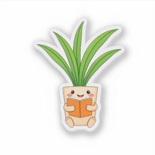 Indoor plant, planten, indoor, pot, bladeren, groe sticker (Voorkant)