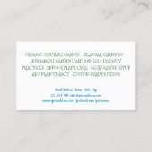 Indoor Plant zorg en tuinman overleg Visitekaartje (Achterkant)