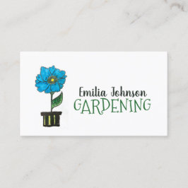 Indoor Plant zorg en tuinman overleg Visitekaartje