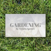 Indoor Plant zorg en tuinman overleg Visitekaartje