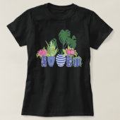 Indoor Plants Monstera Snake Plant Chinoiserie Pot T-shirt (Design voorkant)