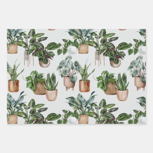 Indoor Plants Wrapping Paper (Voorkant)