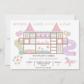 Indoor Play Center Verjaardagsfeestuitnodiging Kaart (Voorkant)