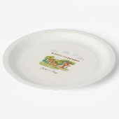 Indoor playground birthday party papieren bordje (Gekanteld)