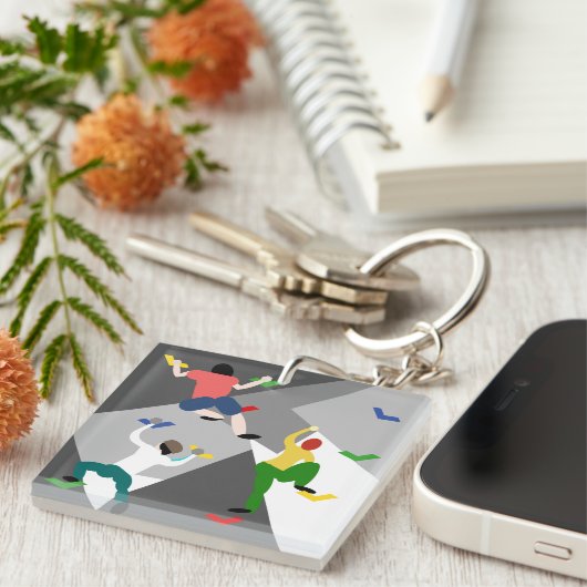 Indoor Rock-klimmen Sleutelhanger (Voorkant Rechts)