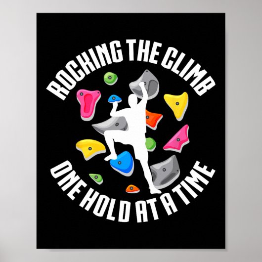 Indoor Rockklimmen Rocking The Climb Poster (Voorkant)