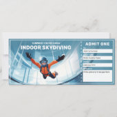 Indoor Skydiving Cadeaubon, Sky Dive Ticket Kaart (Voorkant)