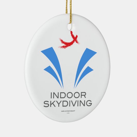 Indoor Skydiving Keramisch Ornament (Rechts)