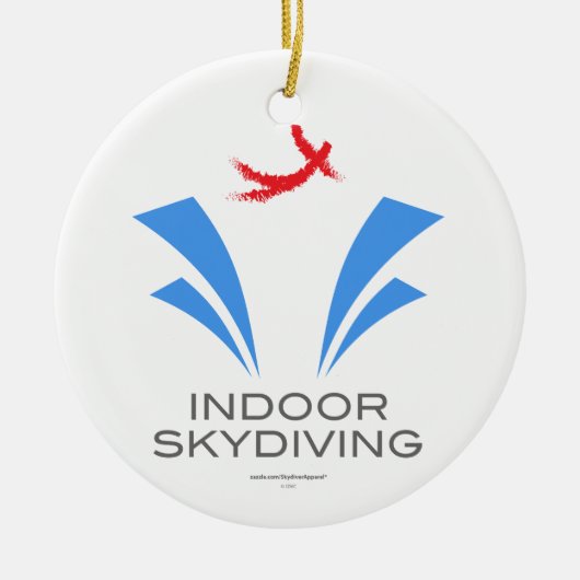 Indoor Skydiving Keramisch Ornament (Voorkant)