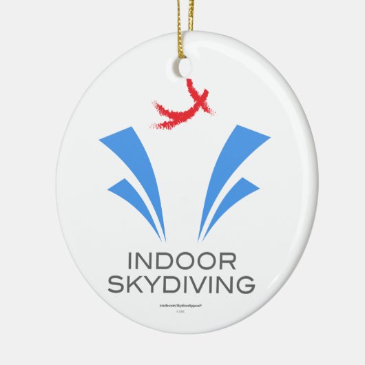 Indoor Skydiving Keramisch Ornament (Links)
