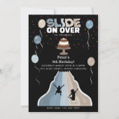 Indoor Slide Park Boys Playground Birthday Party Kaart (Voorkant)