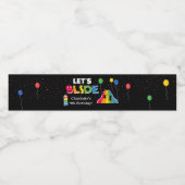 Indoor Slide Park Kids Playground Birthday Party Waterfles Etiket (Enkel label)