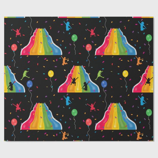 Indoor Slide Park Kids Playground  Cadeaupapier (Vlak)