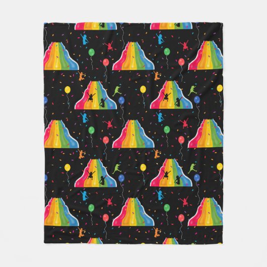 Indoor Slide Park Kids Playground  Fleece Deken (Voorkant)