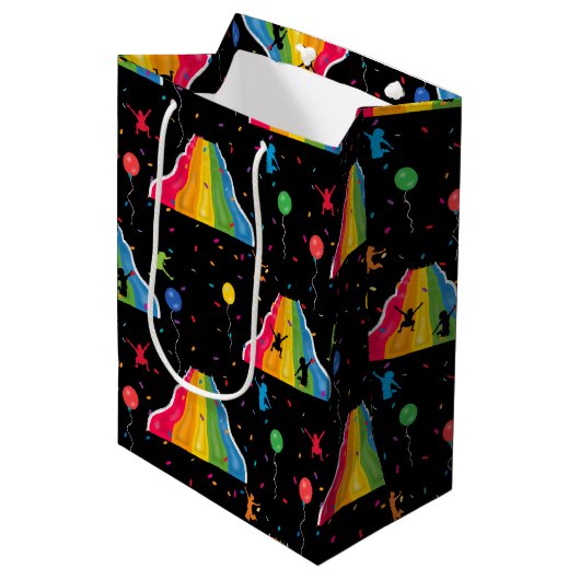 Indoor Slide Park Kids Playground  Medium Cadeauzakje (Voorkant Gekanteld)