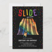 Indoor Slide Park Kids Verjaardagsfeest Kaart (Voorkant)