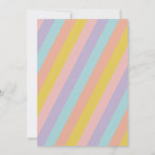 Indoor Slide Park Playground Girls Birthday Party Kaart (Achterkant)