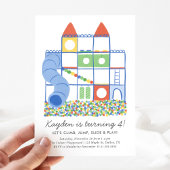 Indoor Speeltuin Kids Verjaardag Kaart