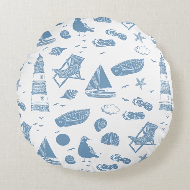 Indoor Throw Pillow Rond Kussen (Voorkant)