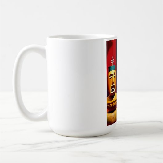 Indoor Tiki Life Ken Gage Art Koffiemok (Links)