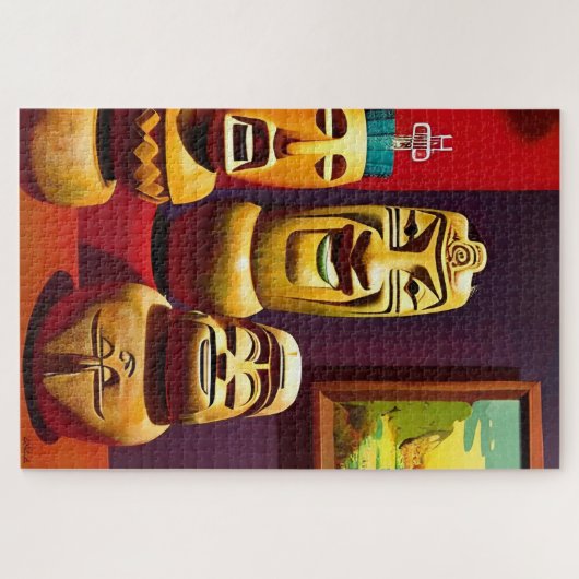 Indoor Tiki Life Ken Gage Art Legpuzzel (Horizontaal)