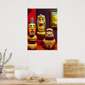 Indoor Tiki Life Ken Gage Art Poster (Keuken)