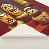 Indoor Tiki Life Ken Gage Art Sherpa Deken (3/4)