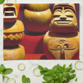 Indoor Tiki Life Ken Gage Art Theedoek (Gevouwen)