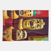 Indoor Tiki Life Ken Gage Art Theedoek (Horizontaal)