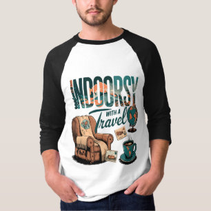 Indoorsy met Travel Twist: Ticket voor Cozy Escapa T-shirt