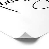 Indoorsy Script Funny  Poster (Hoek)