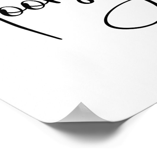 Indoorsy Script Funny  Poster (Hoek)