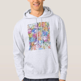 Indore Madhya Pradesh City Map Hoodie