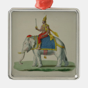 Indra, gegraveerd door Marlet et Cie (kleurenlitho Metalen Ornament