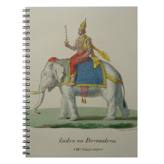 Indra, gegraveerd door Marlet et Cie (kleurenlitho Notitieboek (Voorkant)